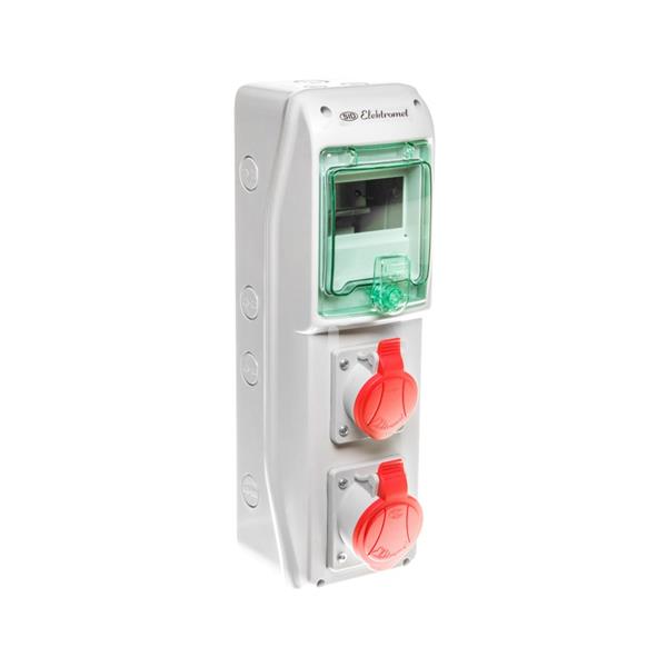 Rozdzielnica budowlana 5 modułów, 1x16A 400V, 1x32A 400V RSS-01 IP44 942010