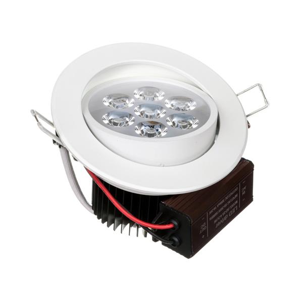 Oprawa downlight LED 7W SUN ELECTRO biała ciepła biała 490lm (40W) SE-DOWNLIGHT-1-LED-7W-WW