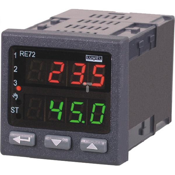 Regulator temperatury 1 wyj. przekaźnikowe, 2 wyj. przekaźnikowe zasilanie 20-40V AC/DC RE72 110200P0