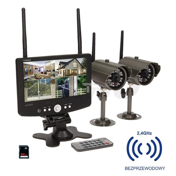 System do monitoringu 4-kanałowy, bezprzewodowy CCTV OR-MT-JE-1801