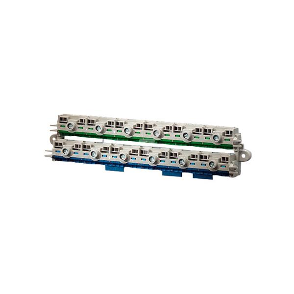 Zaciski bezśrubowe PE i N- Fixconnect 2x(6x25mm2+24x4mm2) do rozdzielnic KV- 12 i 18 modułów KV FC 24 61000731