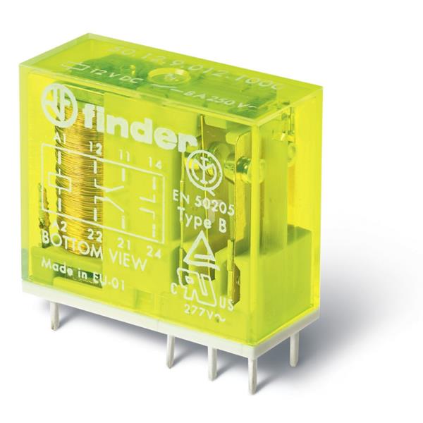 Przekaźnik bezpieczeństwa 2P 8A 24V DC styk AgNi+Au 50.12.9.024.5000