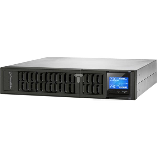 UPS POWER WALKER ON-LINE 3000VA 4x IEC + TERMINAL OUT, USB/RS-232, LCD, RACK 19cali/TOWER VFI 3000 CRM LCD