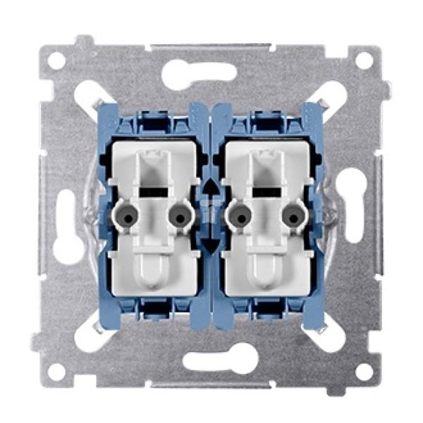 Simon 54 Łącznik schodowy i przycisk zwierny mechanizm 10AX 250V SW6P1M WMDL-060211-0xx