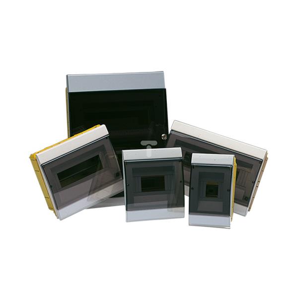 Rozdzielnica modułowa 1x10 IP40 ABACO p/t szara 619302