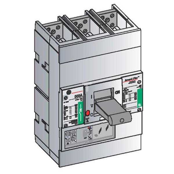 Wyłącznik mocy 3P 1250A 80kA  FK1250 z wyzwalaczem SMR-1e FKH36NE125 435276