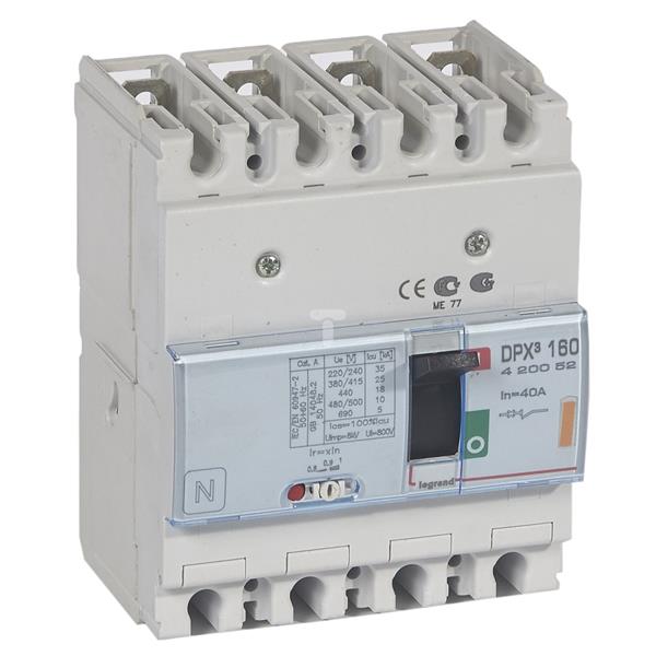 Wyłącznik mocy 4P 40A 25kA DPX3 160 420052