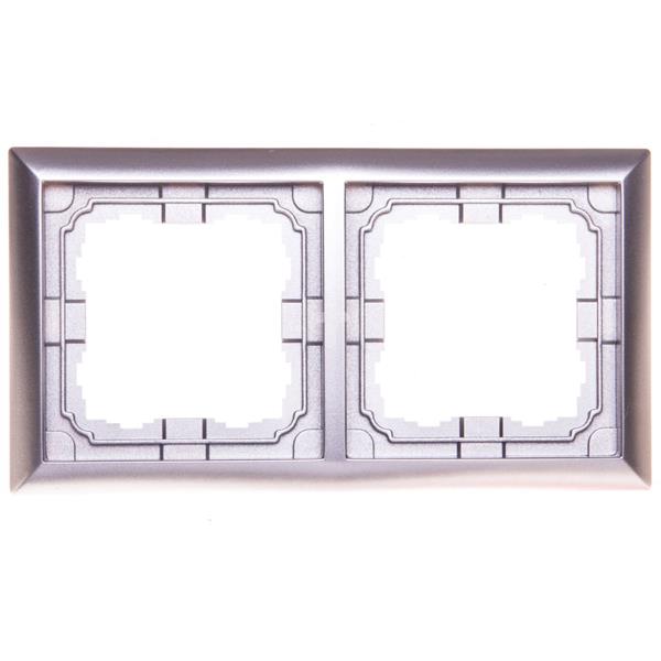 KOS66 Ramka podwójna aluminium 664082
