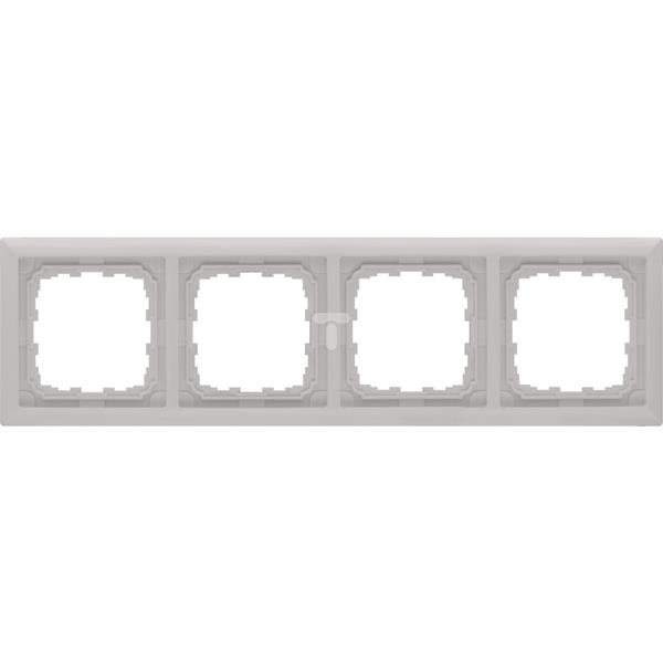 KOS66 Ramka poczwórna aluminium 664084