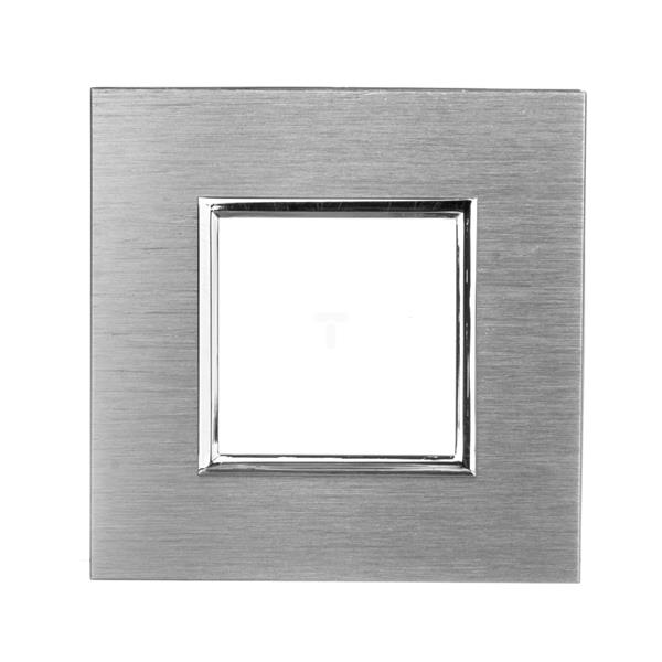 DANTE Ramka pojedyncza metalowa inox 4541281
