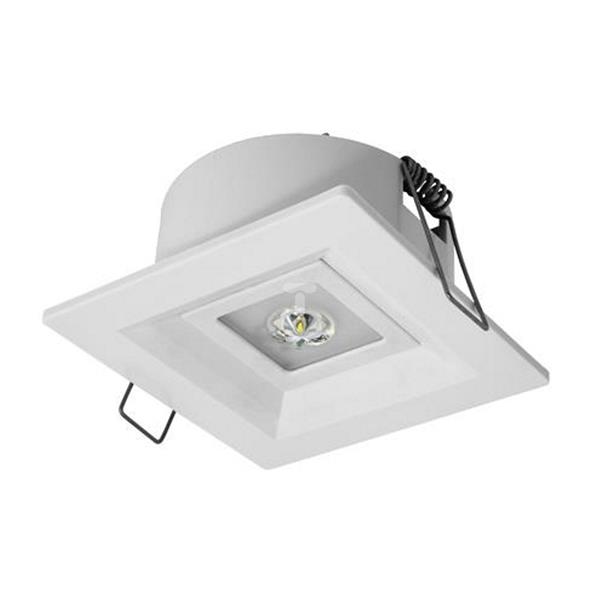 Oprawa awaryjna LED 3W LOVATO P LED otwarta 3h jednozadaniowa autotest biała LVPO/3W/B/3/SE/AT/WH