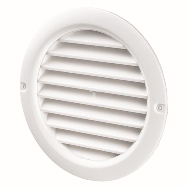Kratka okrągła z siatką 100mm biała WPFMV100BVWH