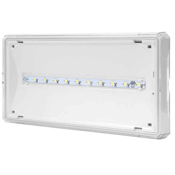 Oprawa awaryjna EXIT LED 3W IP65 320lm 3h jednozadaniowa biała AW2 ETE/3W/C/3/SE/X/WH