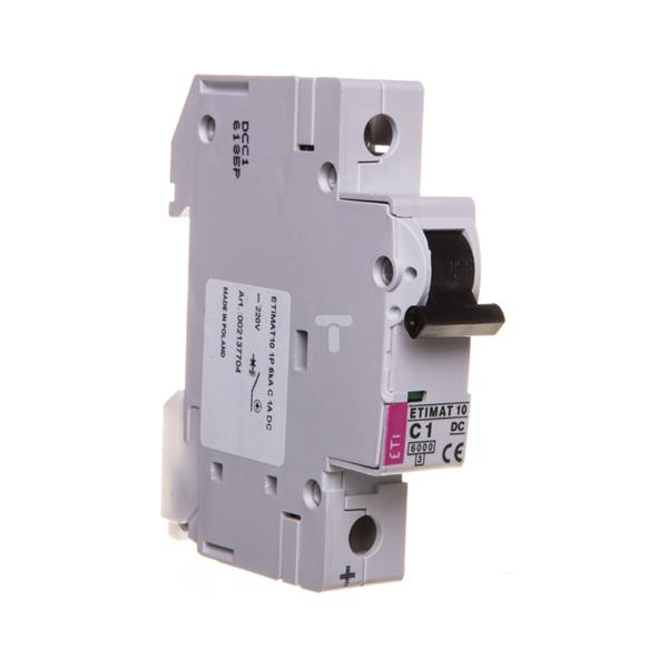 Wyłącznik nadprądowy 1P C 1A 6kA DC ETIMAT10  002137704