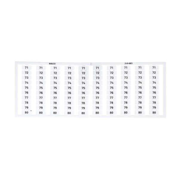 Oznaczniki WSB 10x 71-80 biały 249-603 /5szt./