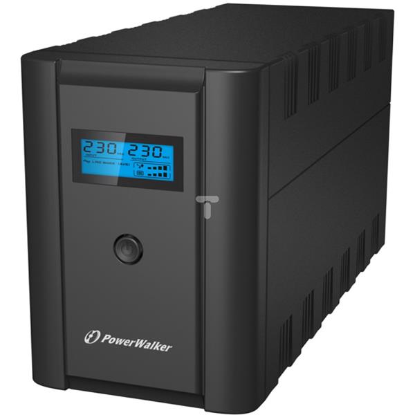 UPS 1-fazowy line-interactive 1200VA/600W, 6xIEC wy, RJ11/RJ45 we/wy, USB, LCD VI1200LCD-IEC