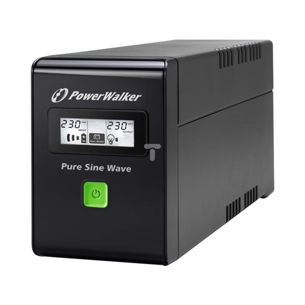 UPS 1-fazowy line-interactive 800VA/480W 2x230V SCHUKO, RJ11/45 we/wy, USB, LCD VI800SW-SCHUKO
