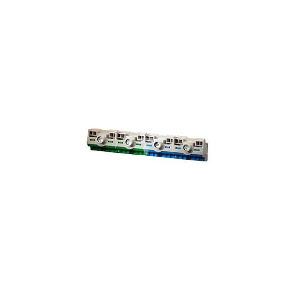 Zacisk bezśrubowy PE i N - Fixconnect 2x(2x25mm2+8x4mm2) do rozdzielnic KV - 9 modułów KV FC 09 61000728