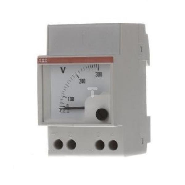 Woltomierz 1-fazowy analogowy modułowy 0-300V VLM 1/300 2CSM110190R1001