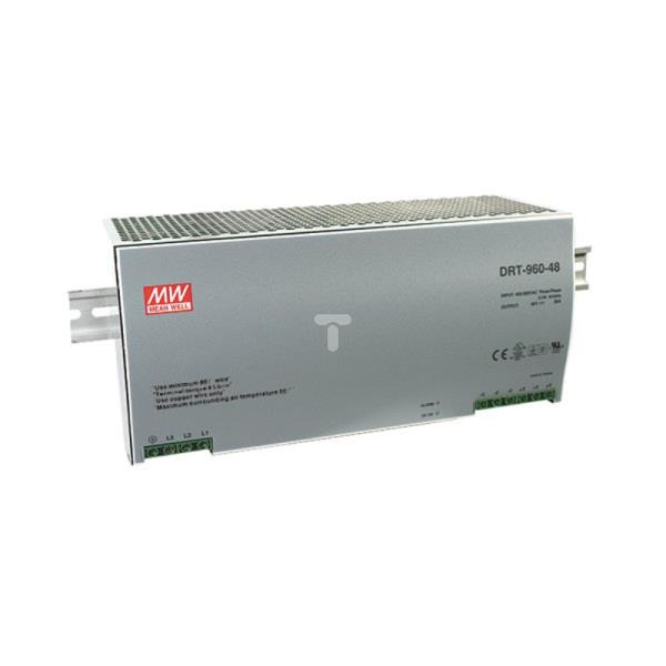 Zasilacz impulsowy 340-550V AC / 48V DC 20A 960W DRT-960-48