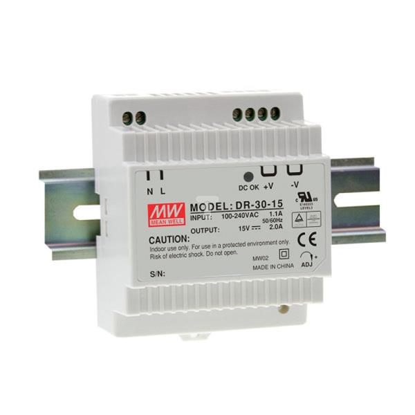 Zasilacz impulsowy 5VDC 3A 15W DR-30-5