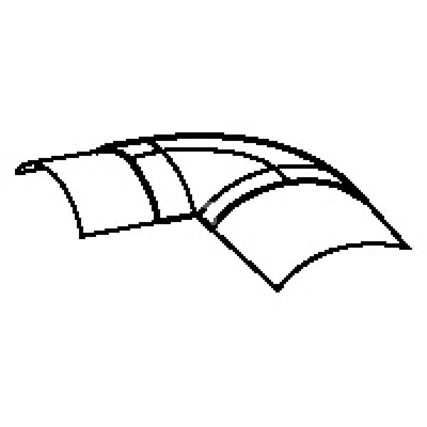 Kąt płaski DLP listwy podlogowej 92x20mm szary 032802
