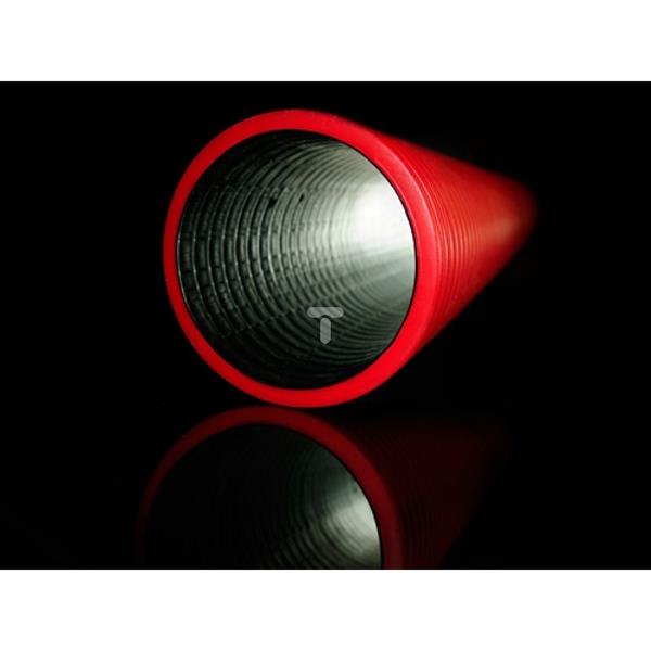 Rura karbowana dwuwarstwowa fi160/134mm czerwona 10606 /25m/