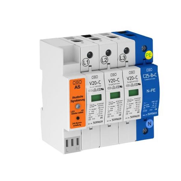 Ogranicznik przepięć C 4P 20kA 1,3kV V20-C 3+NPE+AS 5096397