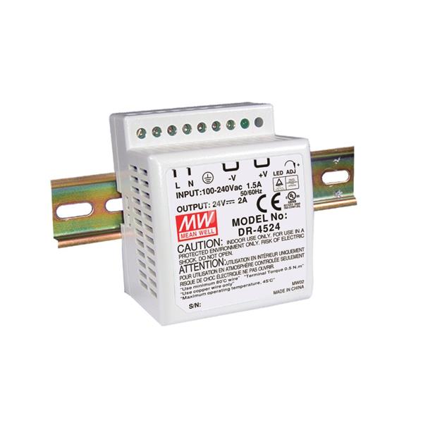 Zasilacz impulsowy 85-264V AC/ 24V DC 2A 48W DR-45-24