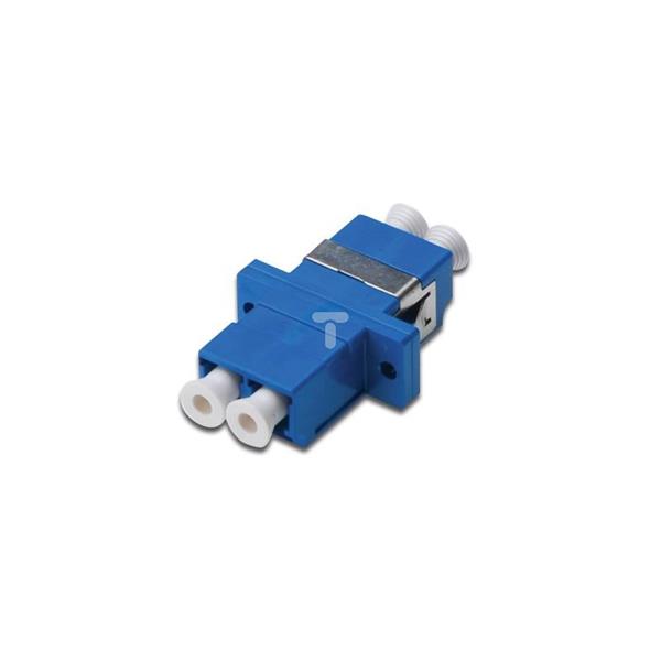 Adapter światłowodowy LC/LC duplex SM /ceramiczna ferrula/ niebieski DN-96007-1