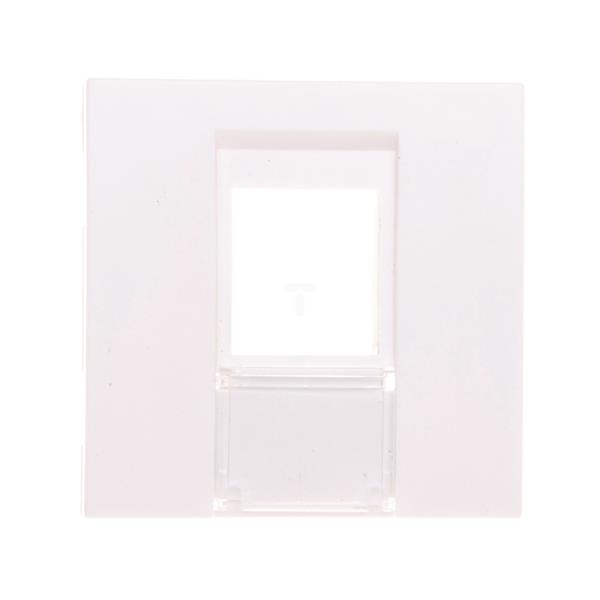 Systo Płytka czołowa do gniazd RJ45 Keystone 2 moduły biała WS203