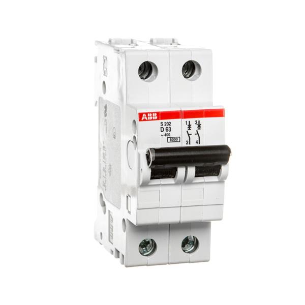 Wyłącznik nadprądowy 2P D 63A 6kA AC S202-D63 2CDS252001R0631