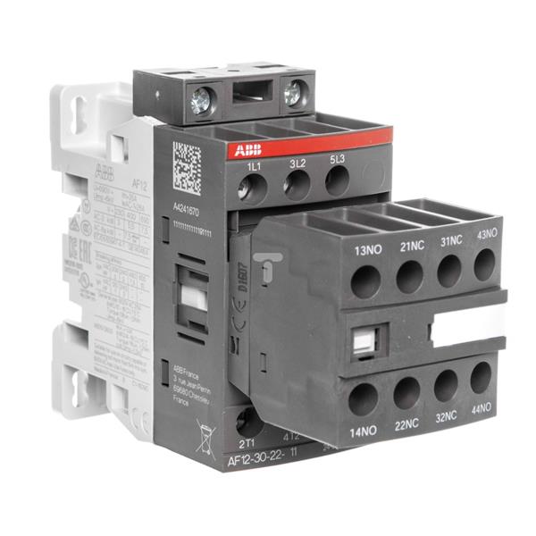 Stycznik mocy 12A 3P 5,5kW 24-60V AC 20-60V DC 2Z 2R AF12-30-22-11 1SBL157001R1122