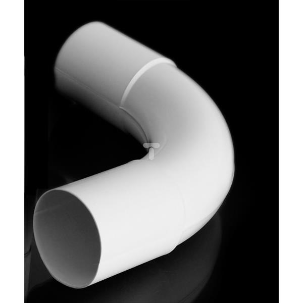 Złączka kątowa dwukielichowa PVC fi18mm ZKL 18 szara 10158
