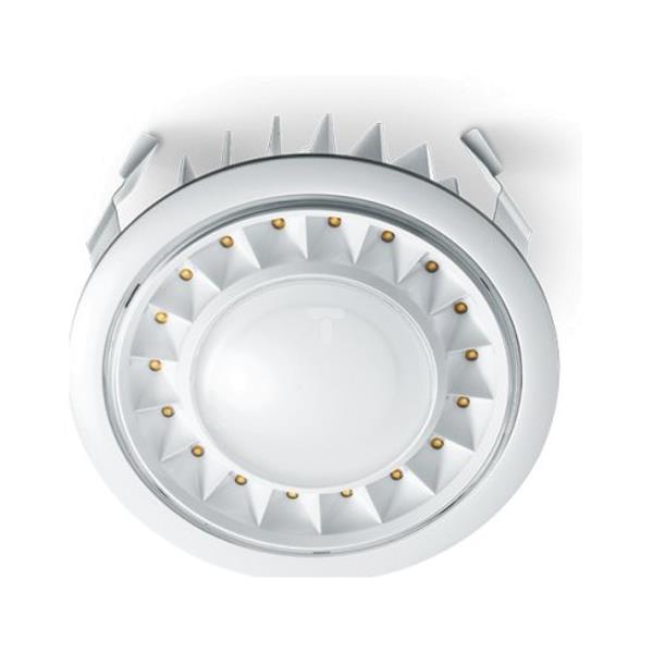 Oprawa LED downlight z czujnikiem wysokiej częstotliwości 8 metrów 360 stopni 15W 230-240V 50Hz IP20 RS PRO DL LED 15W 007744