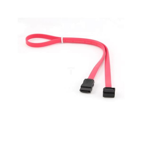 Kabel SATA DATA III (6GB/S) 50cm prosty/kątowy czerwony CC-SATA-DATA90