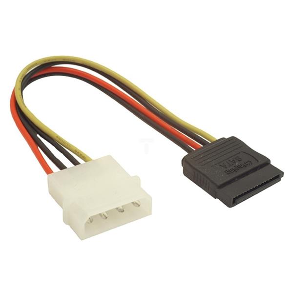 Kabel zasilający SATA MOLEX(M) -> SATA(F) 15cm CC-SATA-PS 