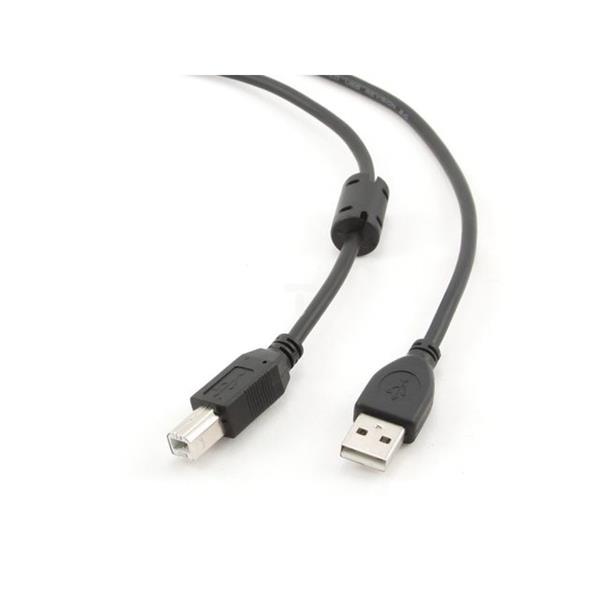 Przewód USB 2.0 A - USB B 1,8m czarny CCP-USB2-AMBM-6