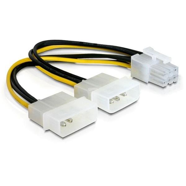 Kabel rozdzielacz zasilania 2xHDD/1xPCI Express 6-pin 82315