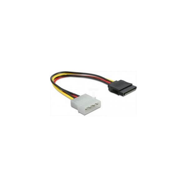 Kabel SATA zasilający MOLEX (M) - SATA (F) 12cm 60100