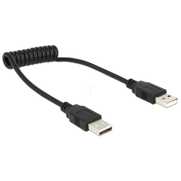 Kabel połączeniowy spiralny USB A 2.0 20-60cm 83239