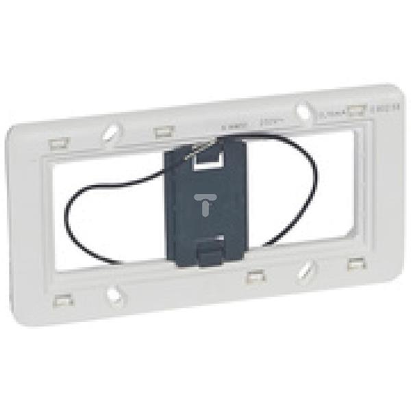 MOSAIC Uchwyt montażowy podświetlany LED /4, 5 lub 2x2 moduły pionowo/ 0,03W 080258