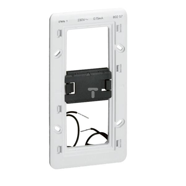MOSAIC Uchwyt montażowy podświetlany LED / 4, 5 lub 2x2 moduły pionowo/ 0,03W 080257