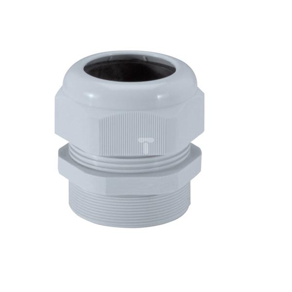 Dławnica kablowa poliamidowa M63 IP55 jasnoszara ISO-63 096809