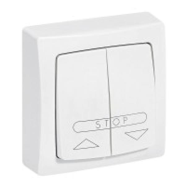 OTEO Przycisk sterowania roletami /blokada elektryczna/ biały 6A 250V 086010