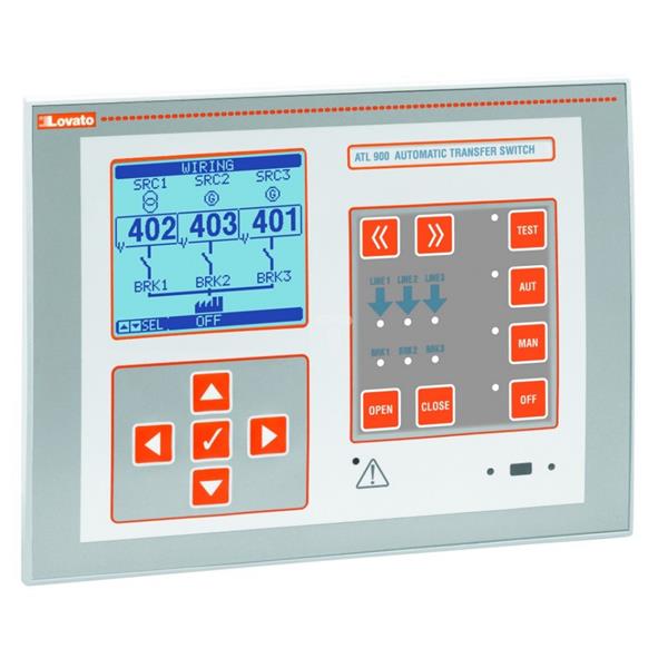 Automatyczny przełącznik sieci, 3 źródła, 12-24-48VDC i 100-240VAC, 180x240mm, do rozbudowy EXP…, RS-485 ATL900