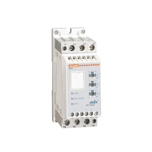 Softstart 25A z przekaźnikiem by-pass, 3x400V AC zasilanie 24V AC/DC ADXC02540024