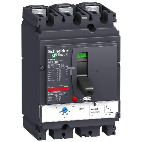 Wyłącznik mocy 63A 3P 36kA NSX100F TM63D 3p2D LV429622