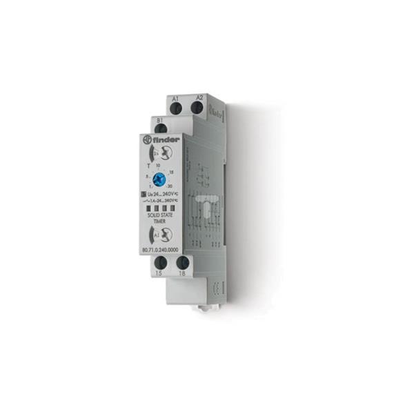 Przekaźnik czasowy 1Z 1A 24-240V AC/DC 0,1s-24h wielofunkcyjny AI, DI, SW, BE, CE, DE