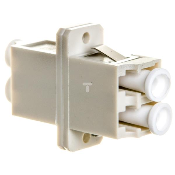 Adapter LC/LC duplex MM OM2, ceramiczna ferrula, szary DN-96008-1